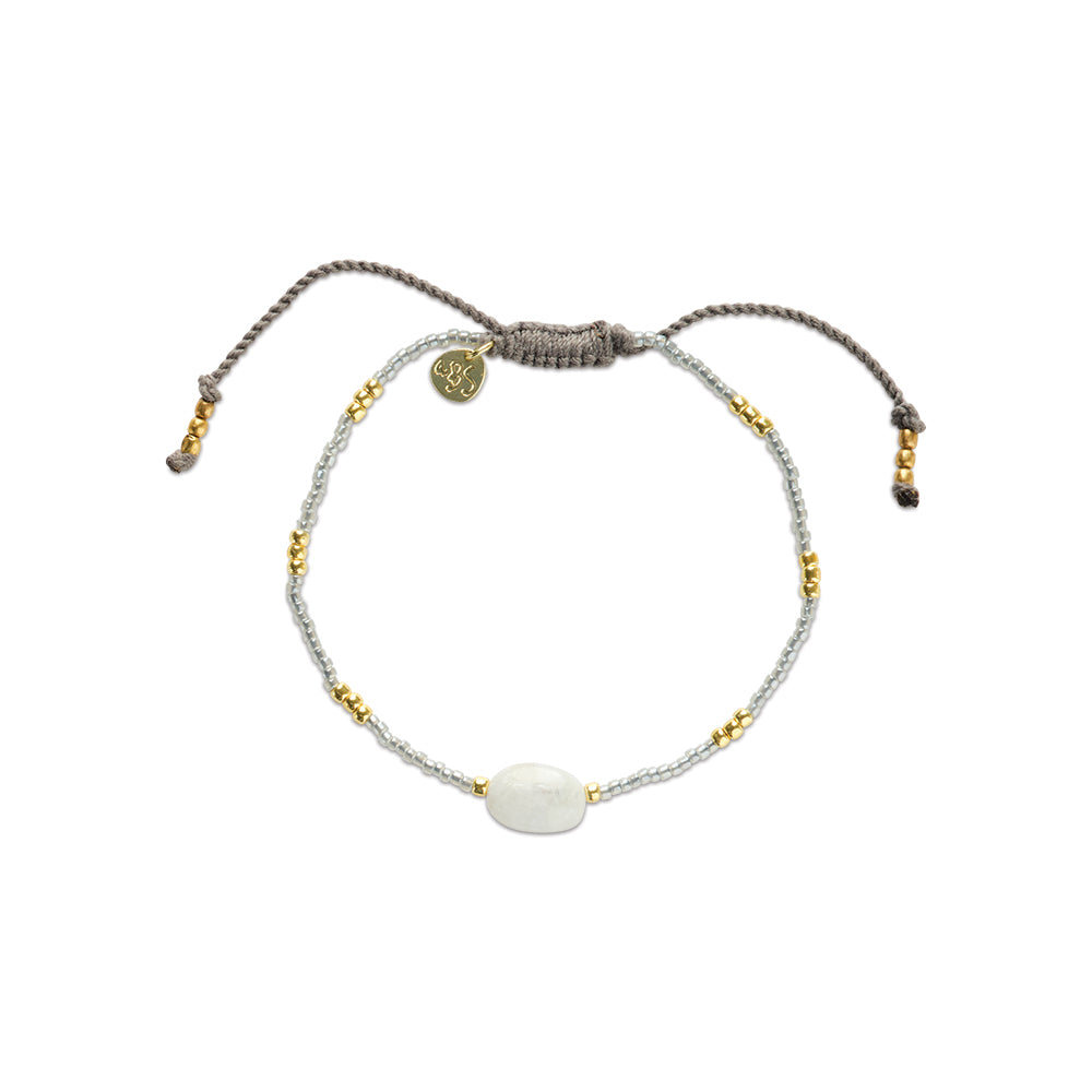 Wanting Moonstone Bracelet Gold Colored