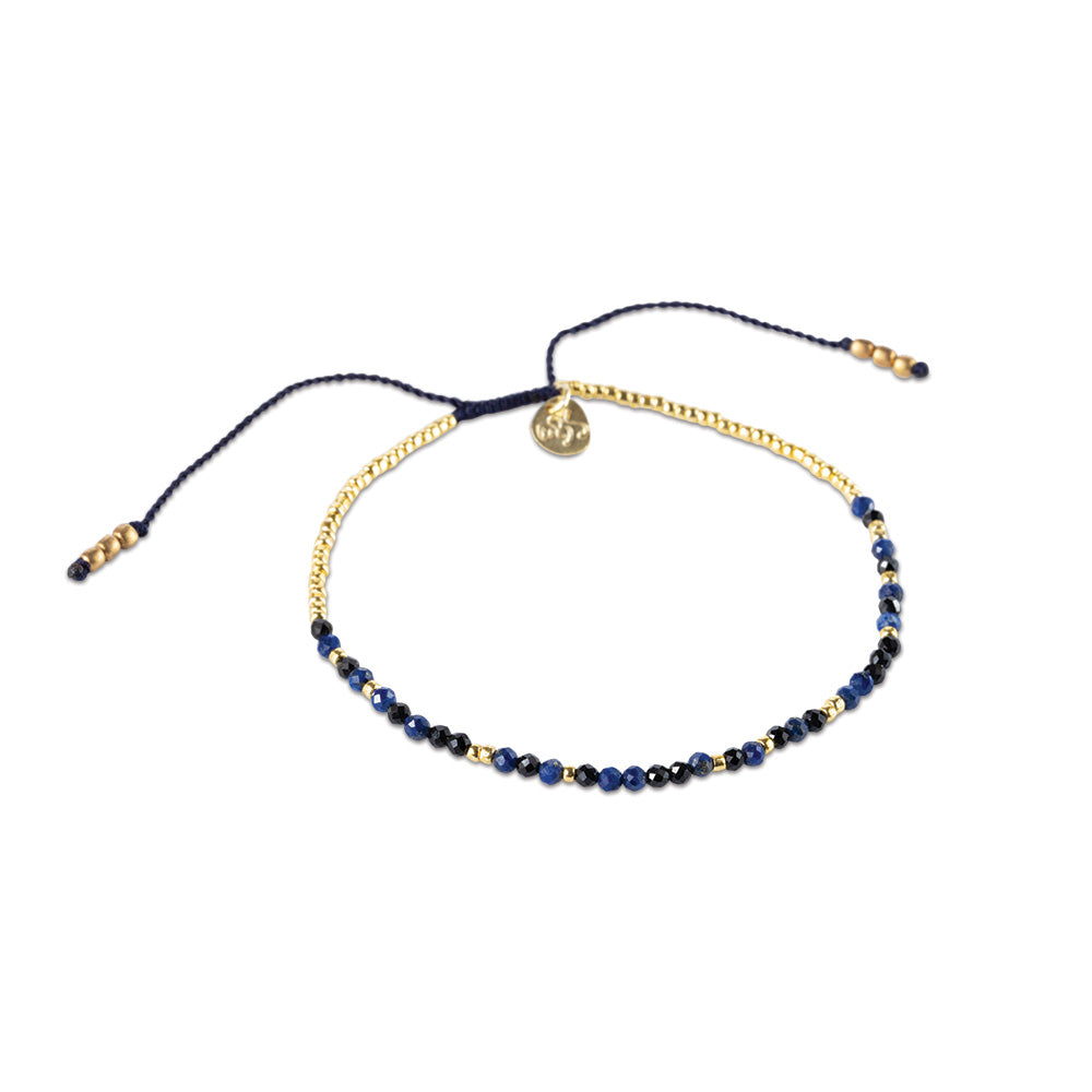 Sparkling Schwarzer Onyx Lapislazuli Armband