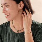 Wishful Schwarzer Onyx Grünfarbige Halskette