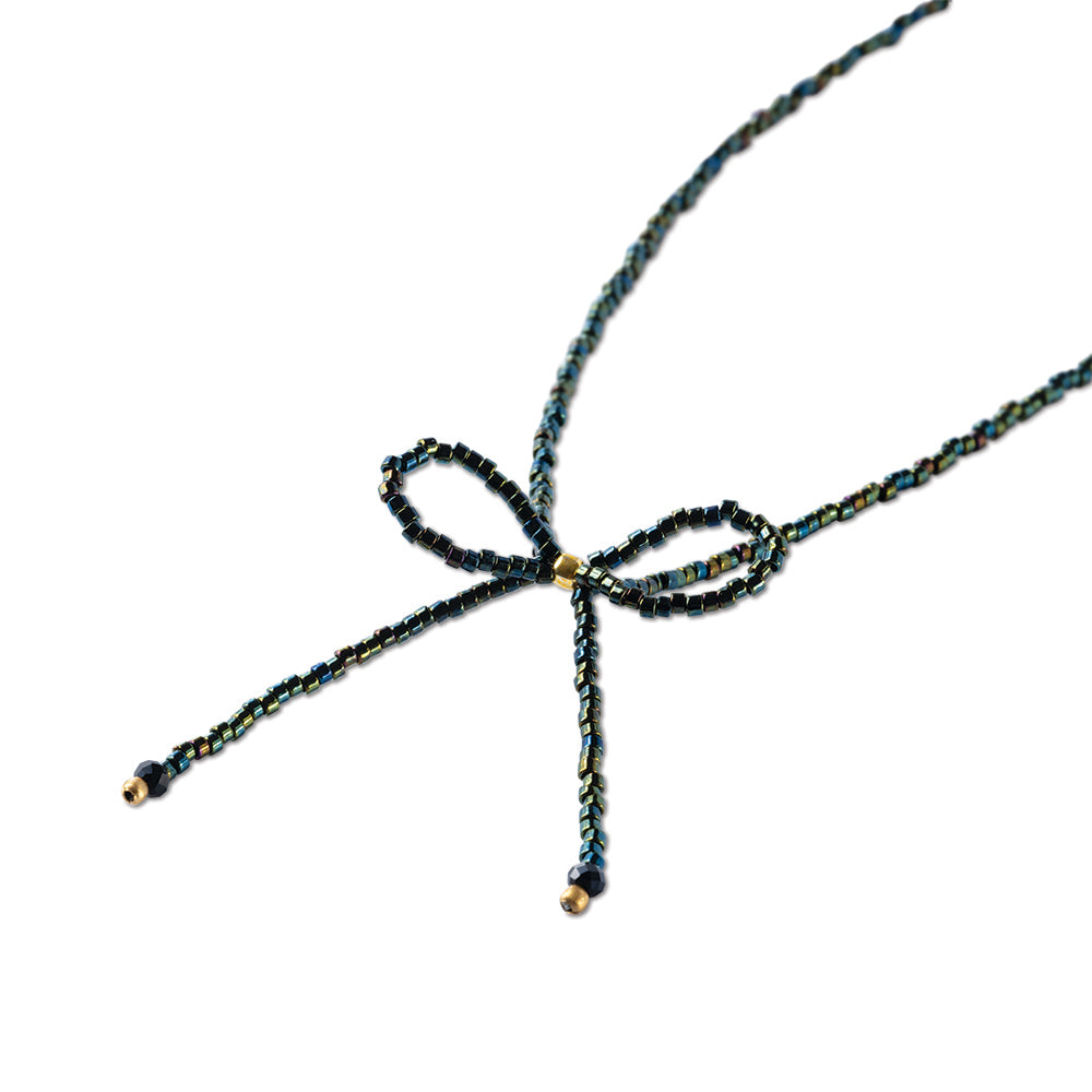 Wishful Zwarte Onyx Groenkleurige Ketting
