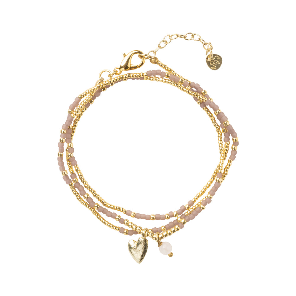 Honored Rosenquarz Halskette