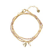 Honored Rosenquarz Halskette