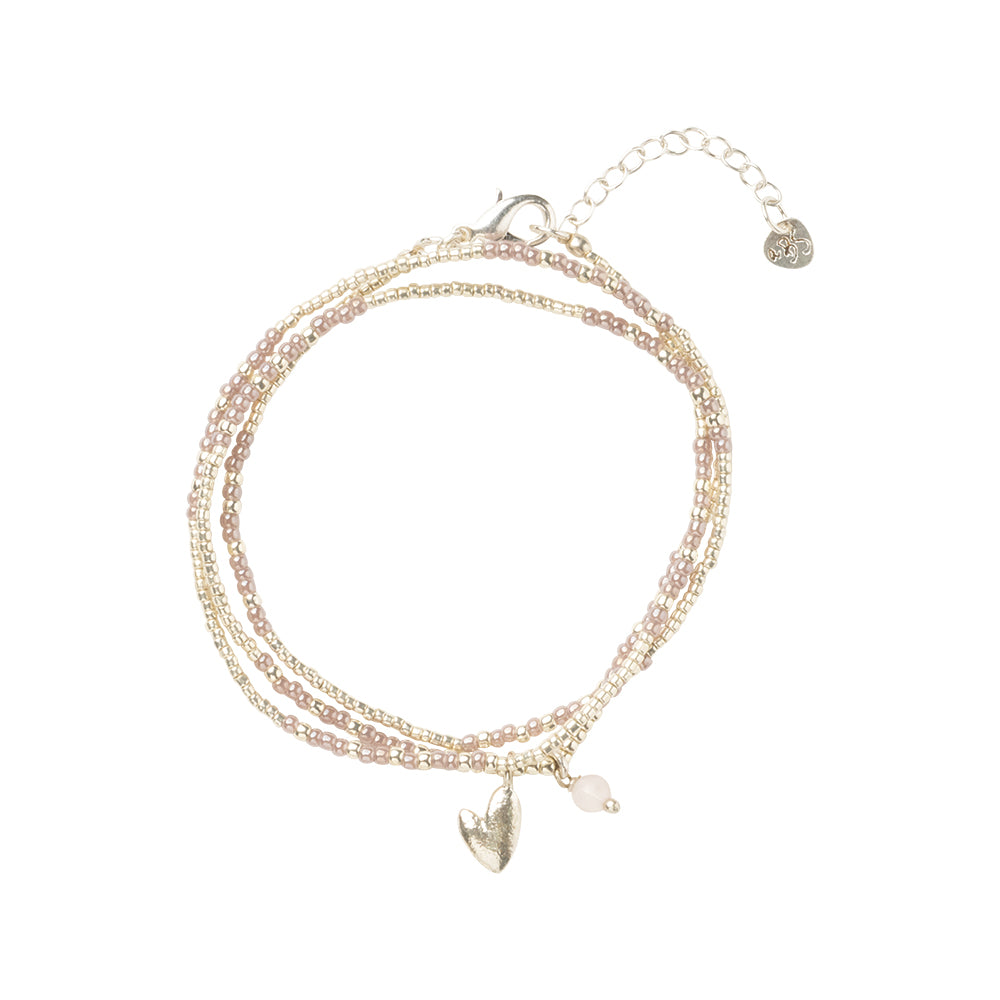 Honored Rosenquarz Halskette