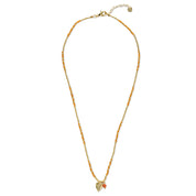 Honored Carnelian Necklace Gold Colored