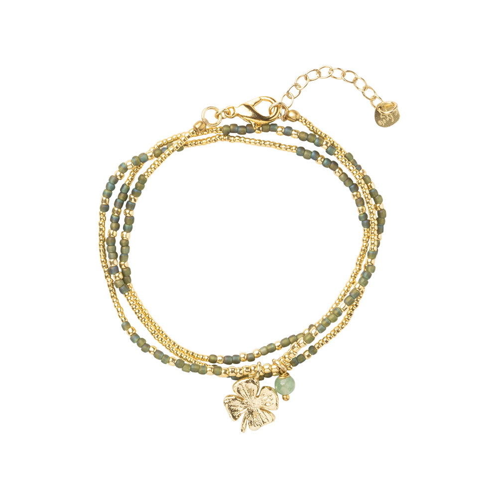 Honored Aventurijn Ketting Goudkleurig