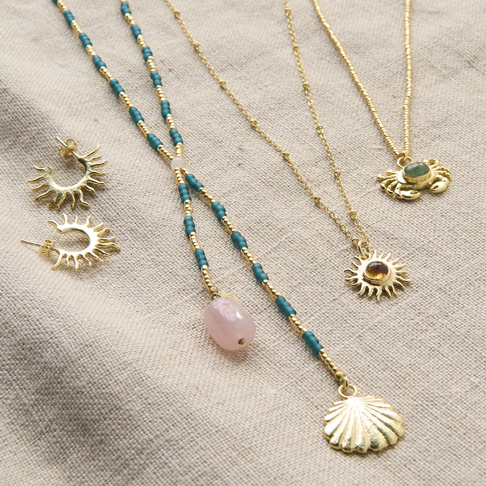 Entire Rozenkwarts Ketting