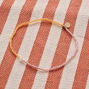 Aura Rose Quartz Anklet