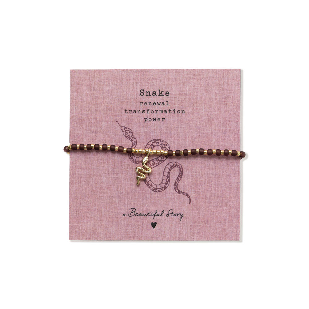 Untamed Schlange Granat Armband