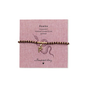 Untamed Schlange Granat Armband