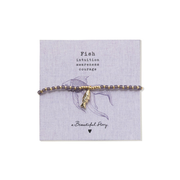 Untamed Vis Maansteen Armband