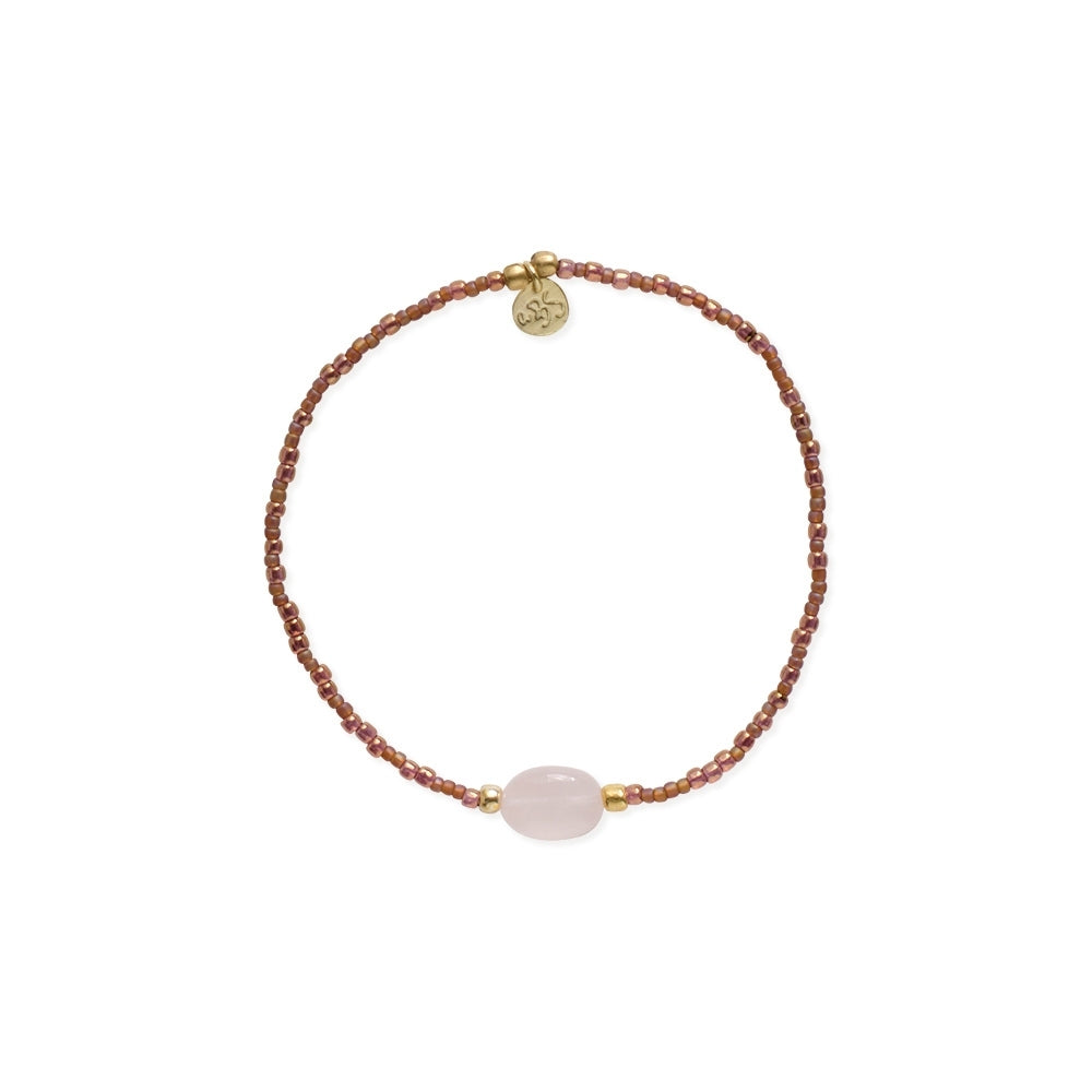 Unwritten Rozenkwarts Armband