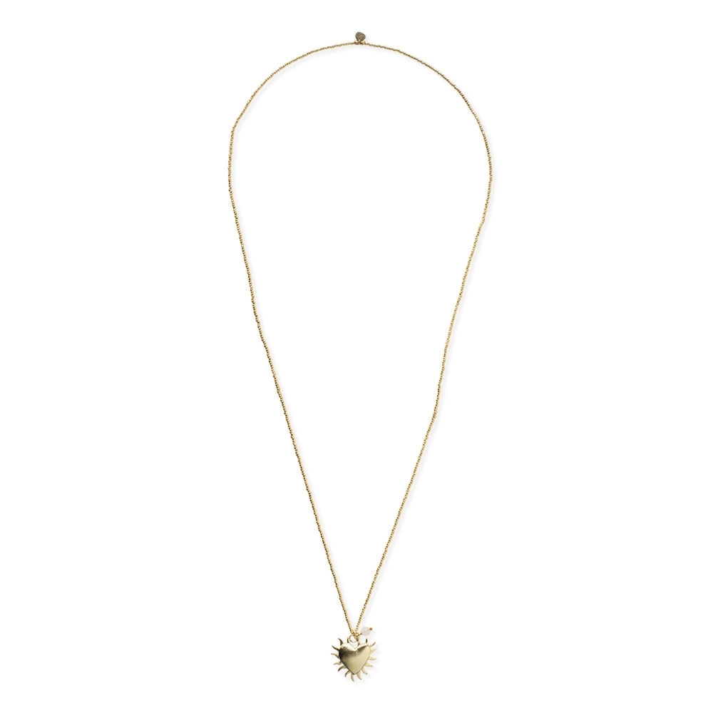 Paradise Fire Heart Necklace