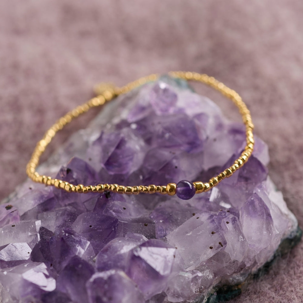 Stillness Amethist Armband