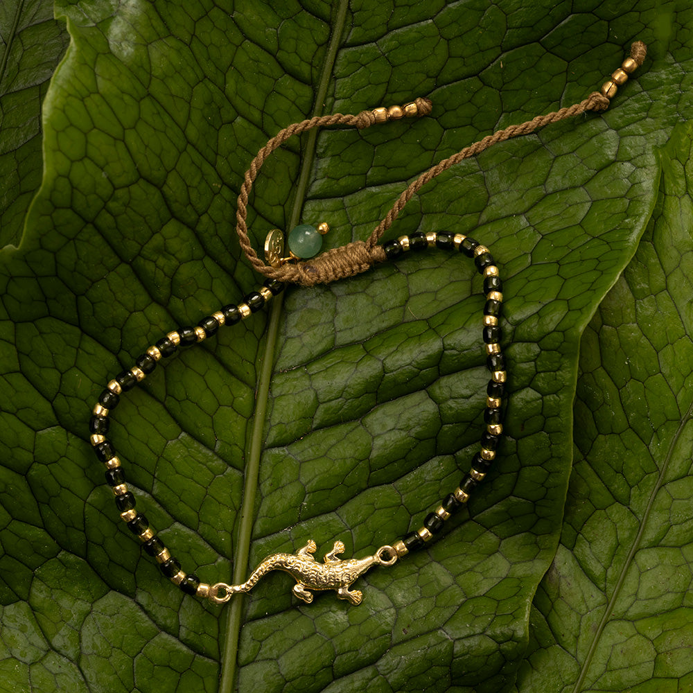 Untamed Alligator Aventurijn Armband
