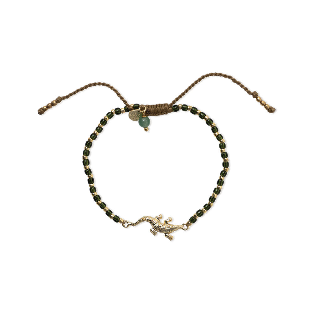 Untamed Alligator Aventurijn Armband