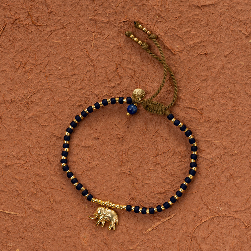 Untamed Olifant Lapis lazuli Armband