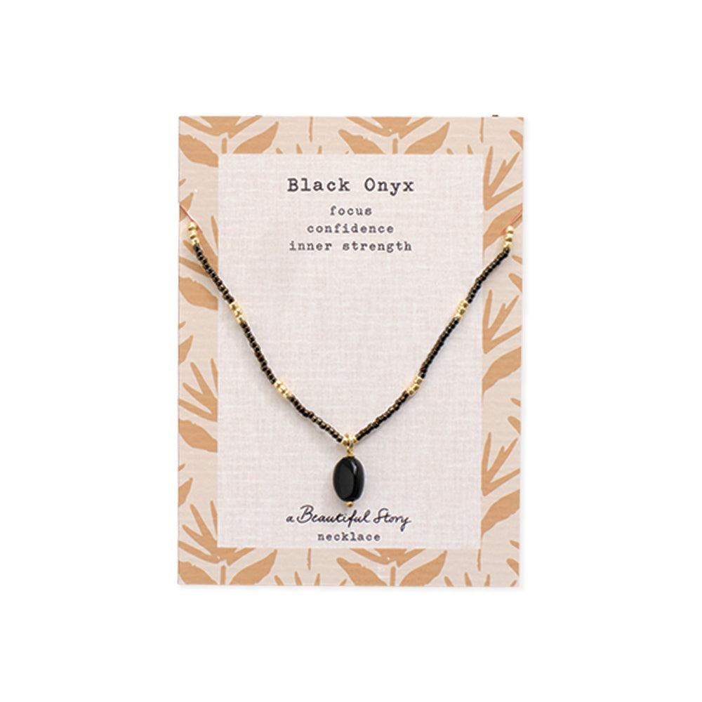 Wishing Zwarte Onyx Ketting
