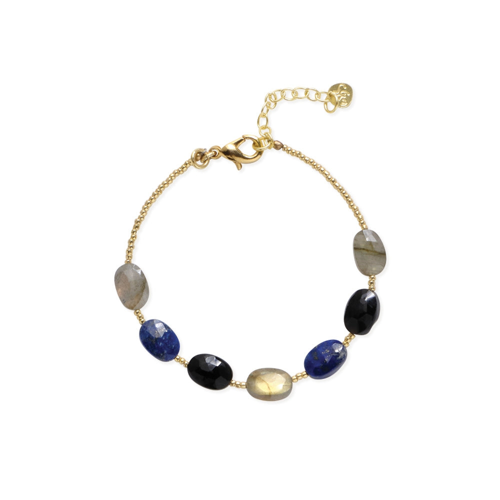 Glossy Labradorit Armband