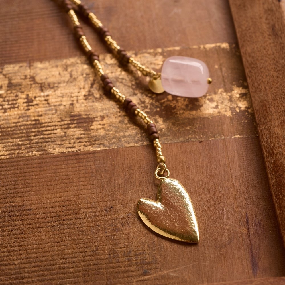 Entire Rose Quartz Necklace
