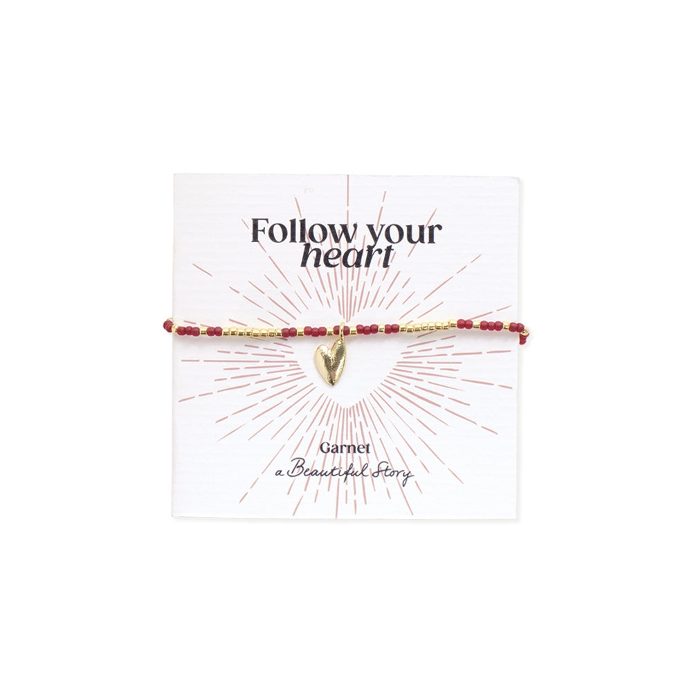Sweetheart Garnet Bracelet