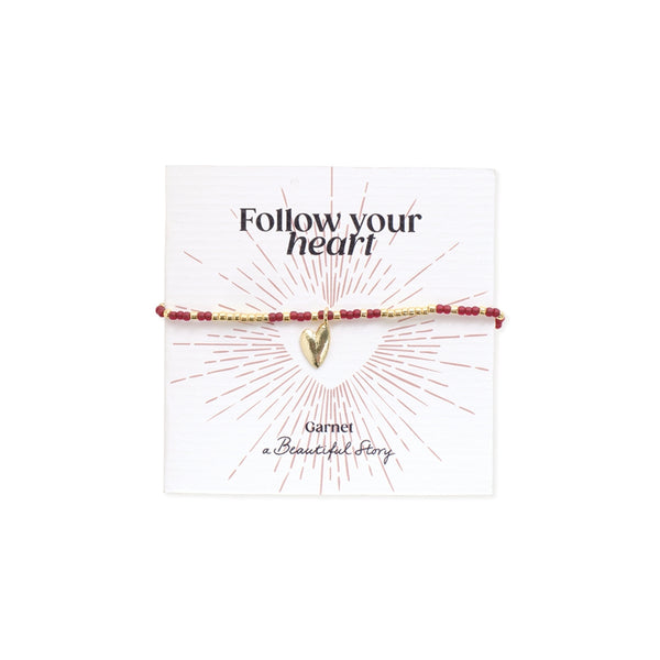 Sweetheart Garnet Bracelet