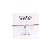 Sweetheart Rose Quartz Bracelet