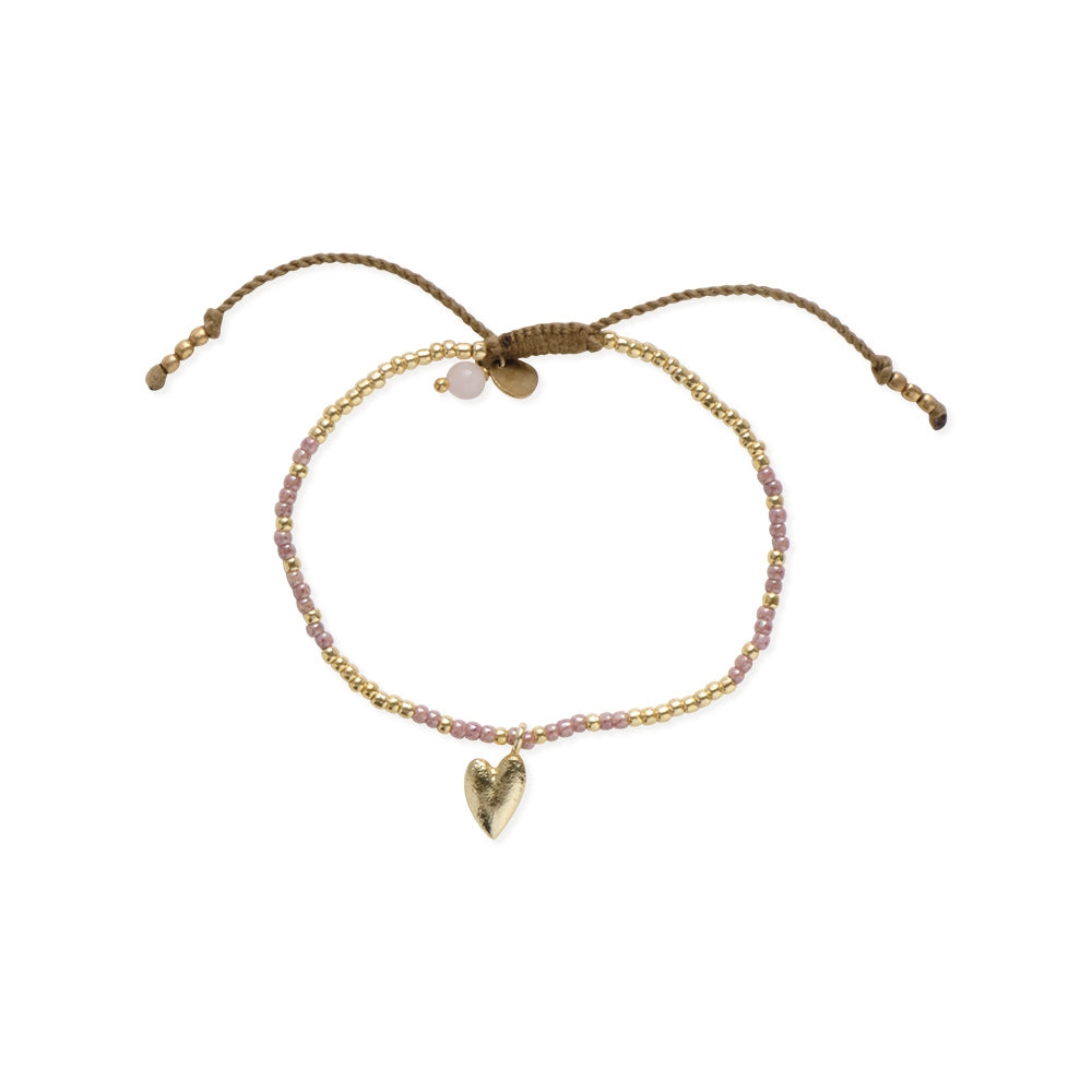 Sweetheart Rose Quartz Bracelet