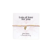 Sweetheart Rose Quartz Bracelet