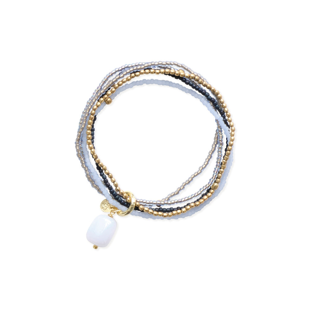 Nirmala Blauer Spitzenachat Armband