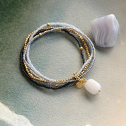 Nirmala Blauer Spitzenachat Armband