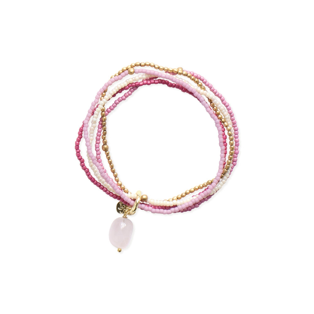 Nirmala Rozenkwarts Armband