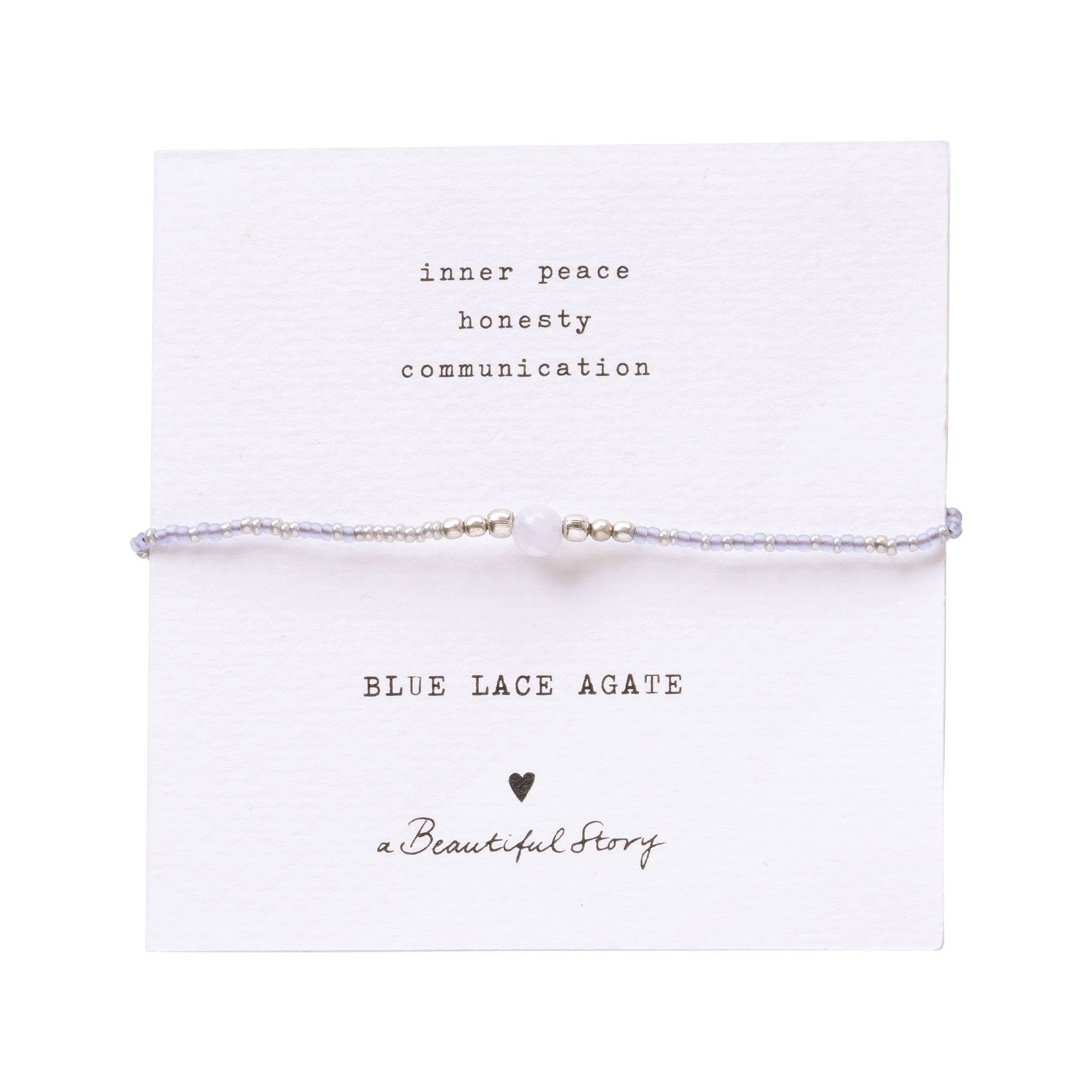 Iris Card Blauwe agaat Armband