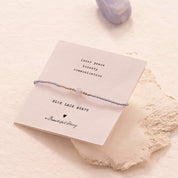 Iris Card Blauwe agaat Armband