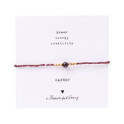 Iris Card Granaat Armband
