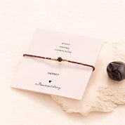 Iris Card Granaat Armband