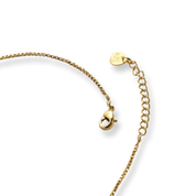 Authentic Perzik Maansteen Vergulde Ketting