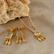 Authentic Prehnit Halskette