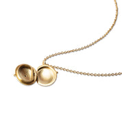 Oval Locket Small Peridot Necklace