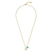 Devote Prehnit Grüner Onyx Halskette