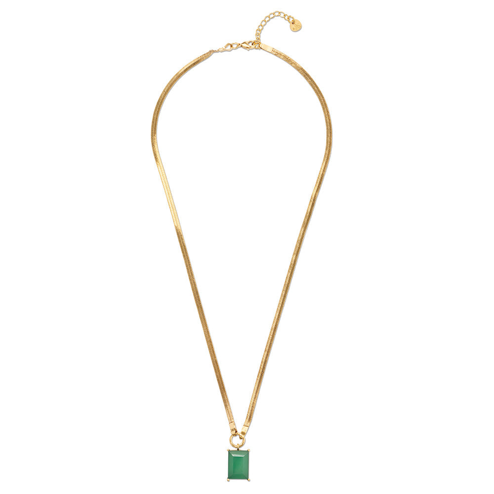 Delightful Grüner Onyx Halskette