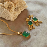 Delightful Grüner Onyx Halskette