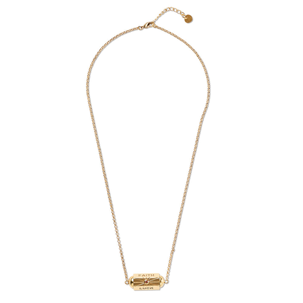 Wishbox Granat Peridot Halskette