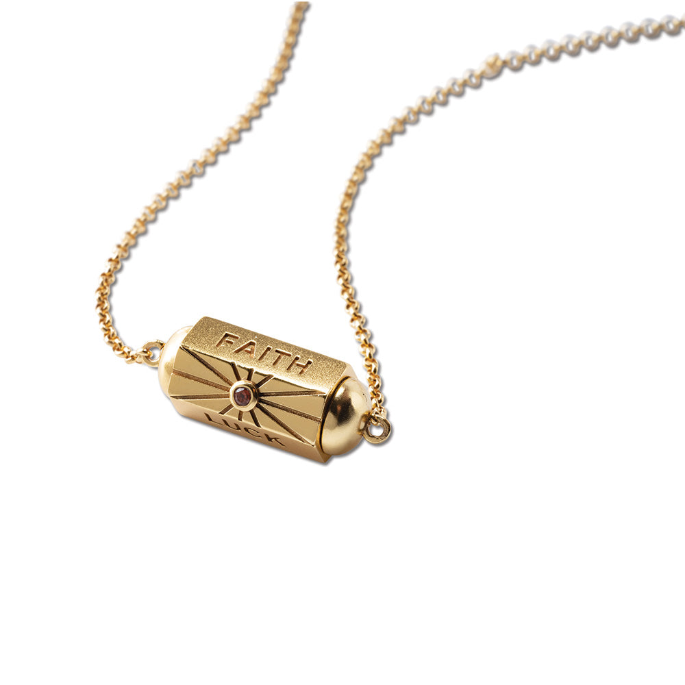 Wishbox Granat Peridot Halskette