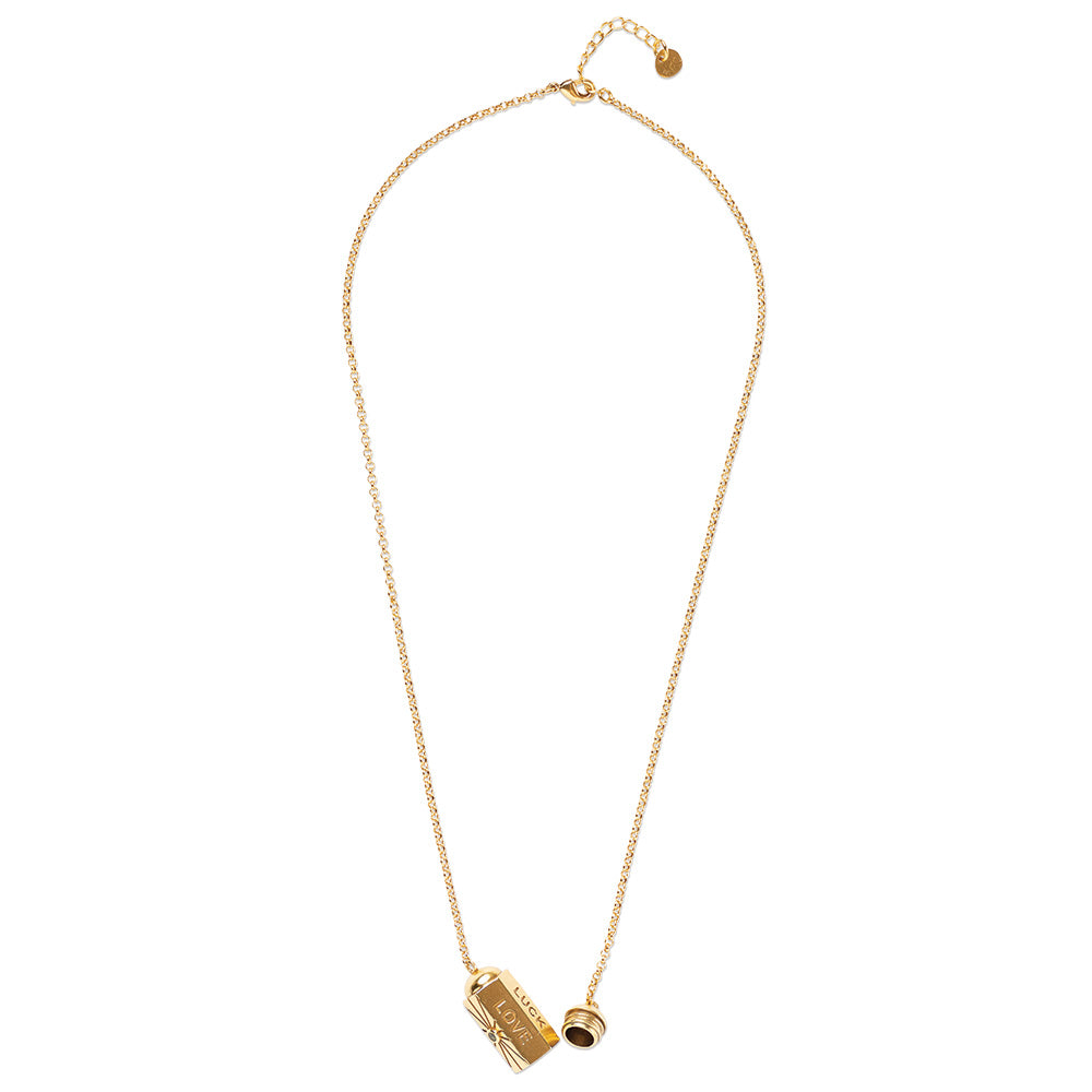 Wishbox Granat Peridot Halskette