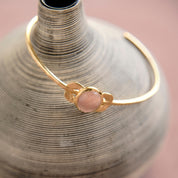 Elegance Peach Moonstone Bracelet