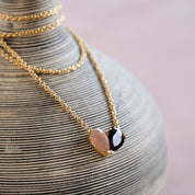 Infinate Perzik Maansteen Ketting
