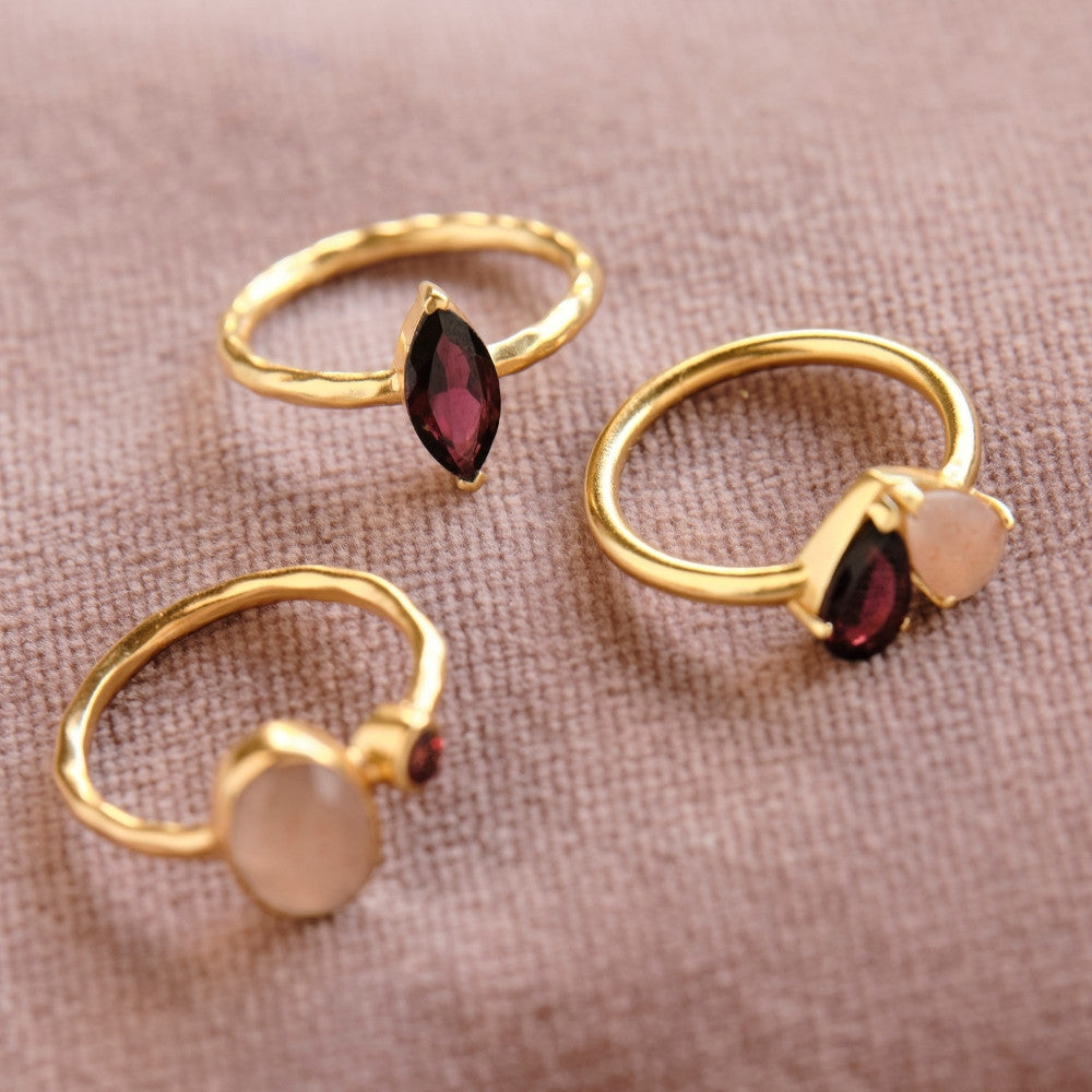 Aether Garnet Ring - 17,5