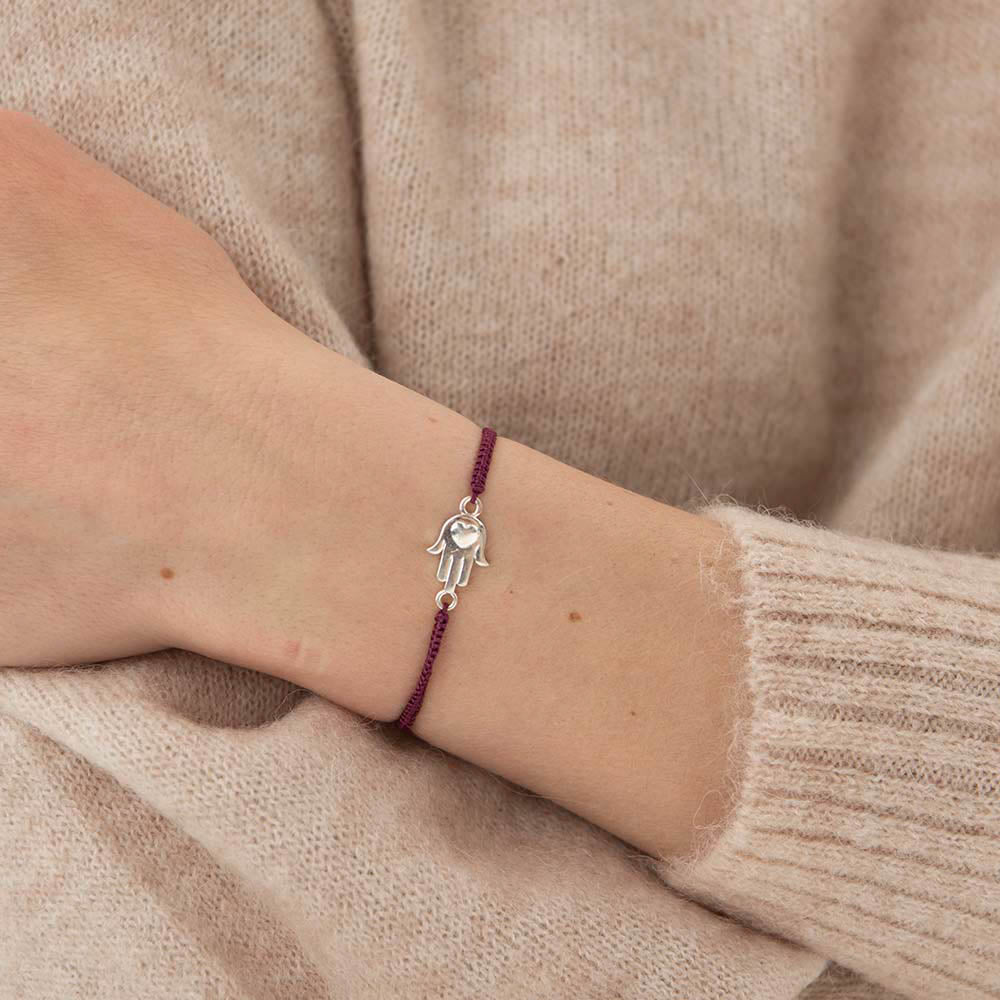 Symbool Hamsa Zilverkleurige Armband