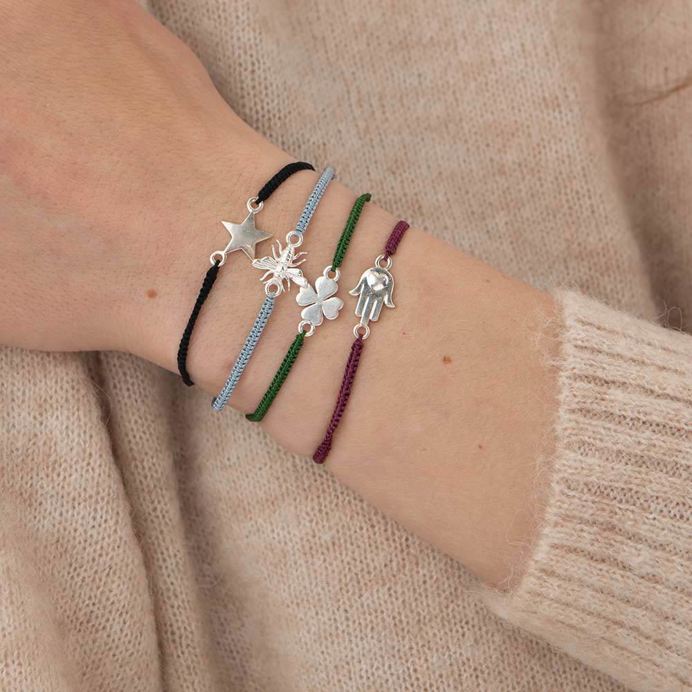 Symbool Hamsa Zilverkleurige Armband