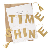 Girlande Karte Time To Shine